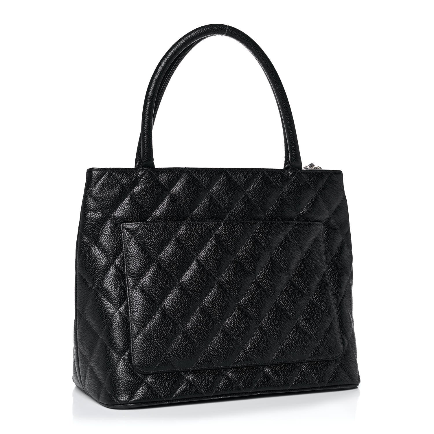 Chanel Caviar Quilted Medallion Tote Black 3 of 14