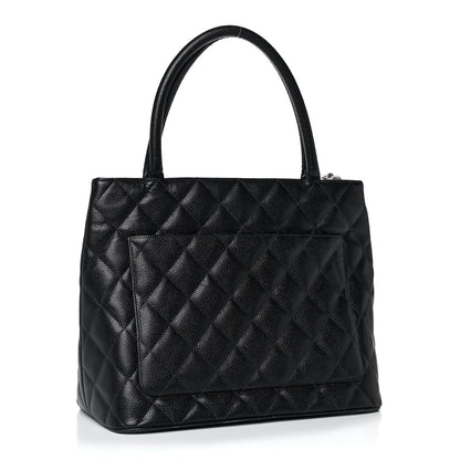 Chanel Caviar Quilted Medallion Tote Black 3 of 14