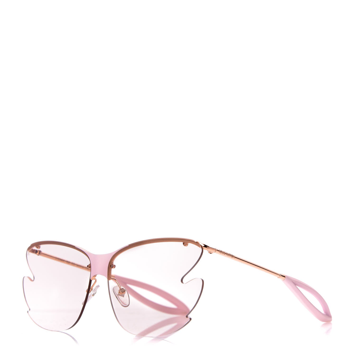 Louis Vuitton Bohemian Vuittony Square Sunglasses Z1234W Pink 1 of 7