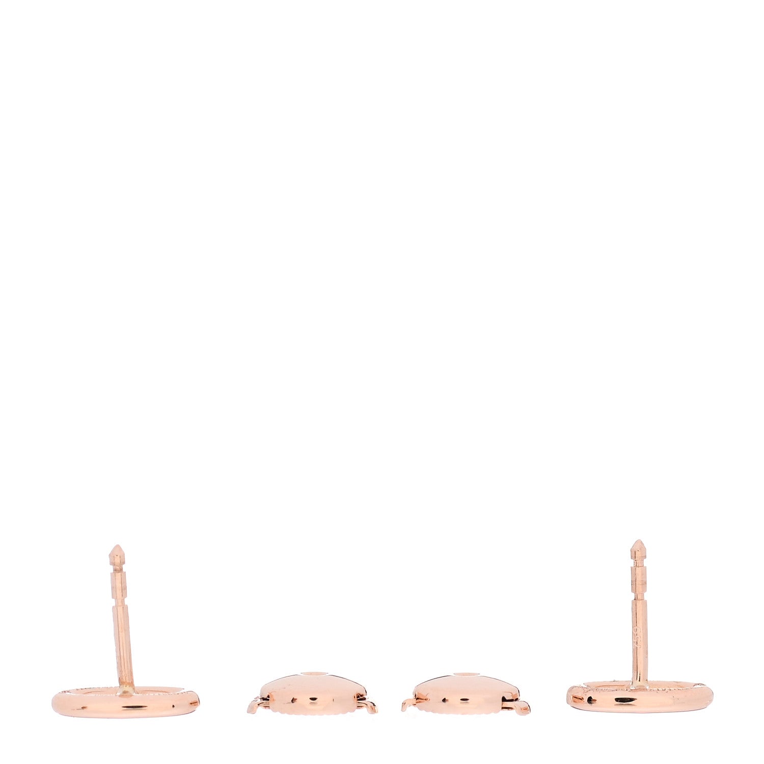 Hermes 18K Rose Gold TPM Farandole Stud Earrings 3 of 6