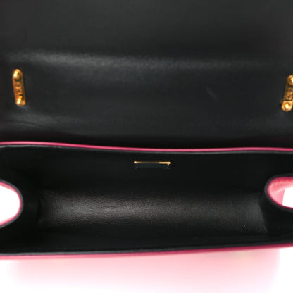 Dolce & Gabbana Metallic Calfskin DG Girls Shoulder Bag Red 6 of 9