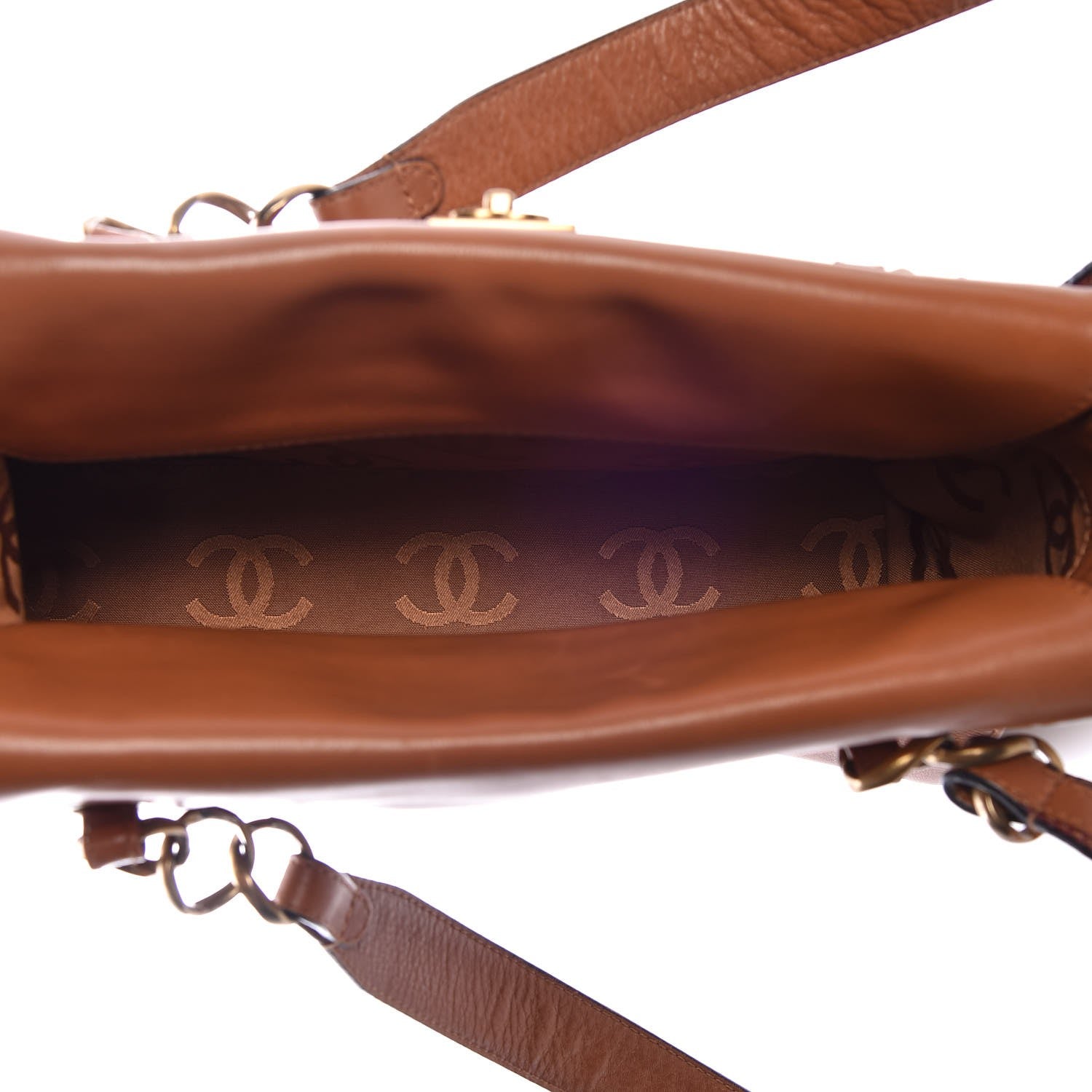 Chanel Deerskin Shoulder Bag Brown 5 of 7