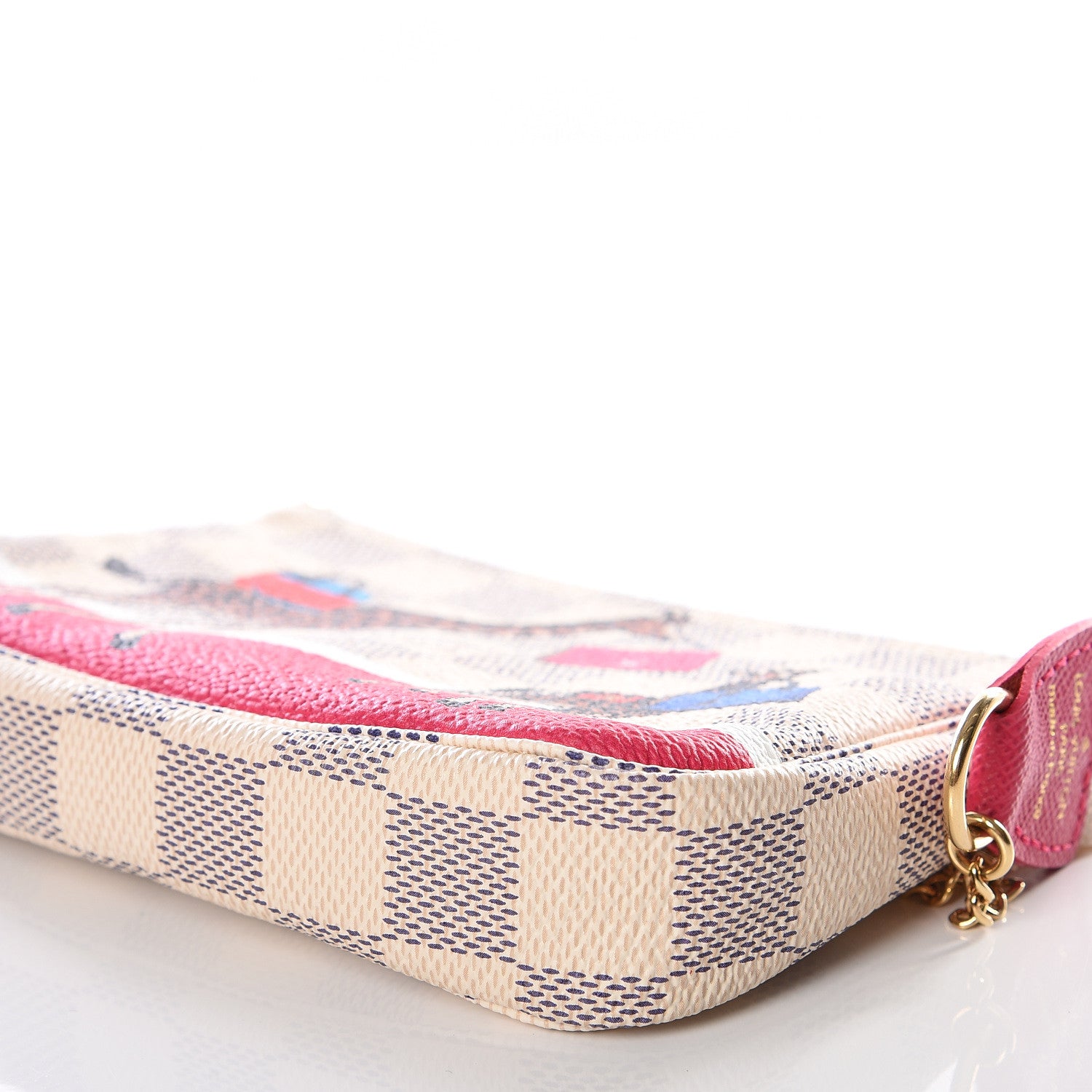 Louis Vuitton Damier Azur 2017 Christmas Animation Mini Pochette Accessories 6 of 9