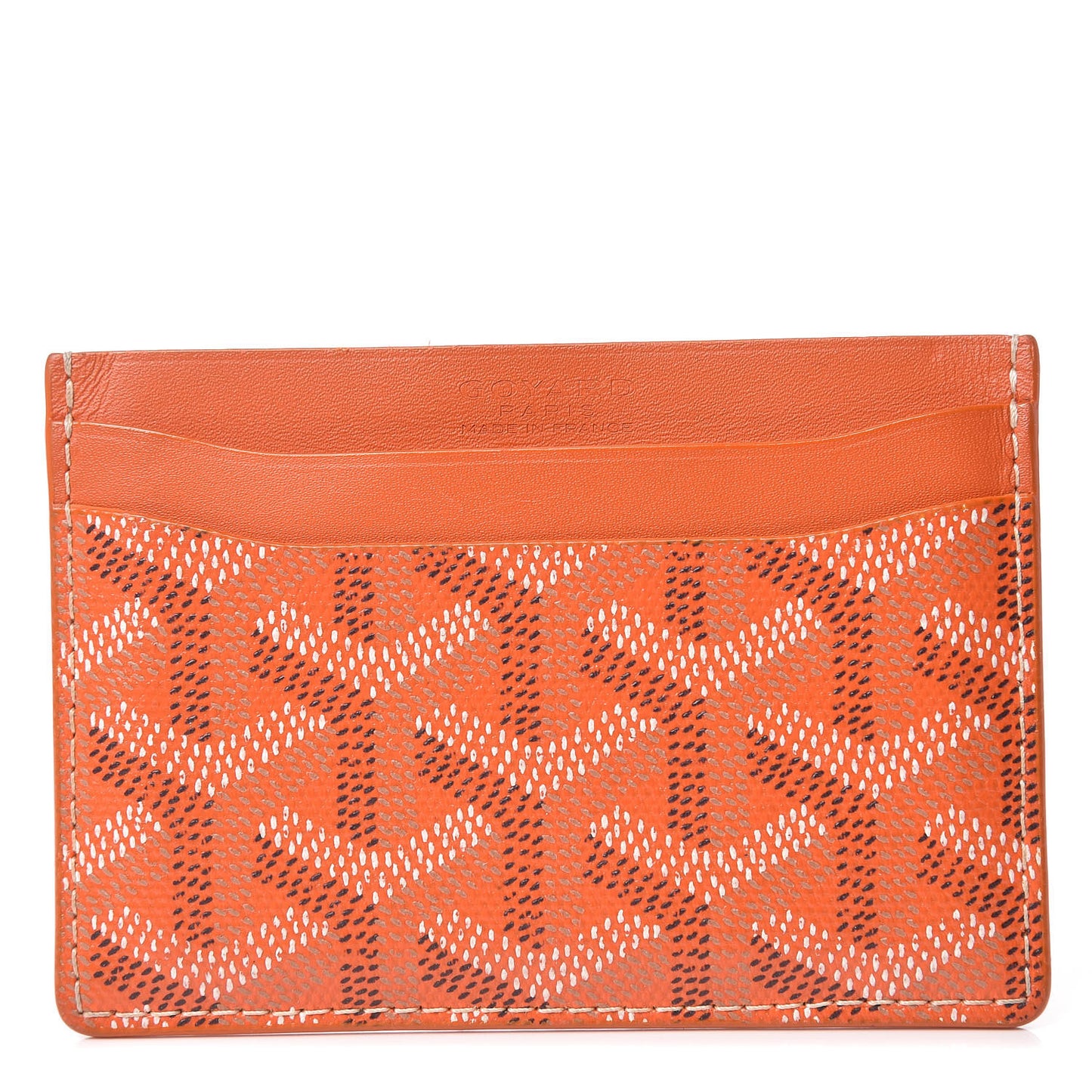 Goyardine Saint Sulpice Card Holder Orange