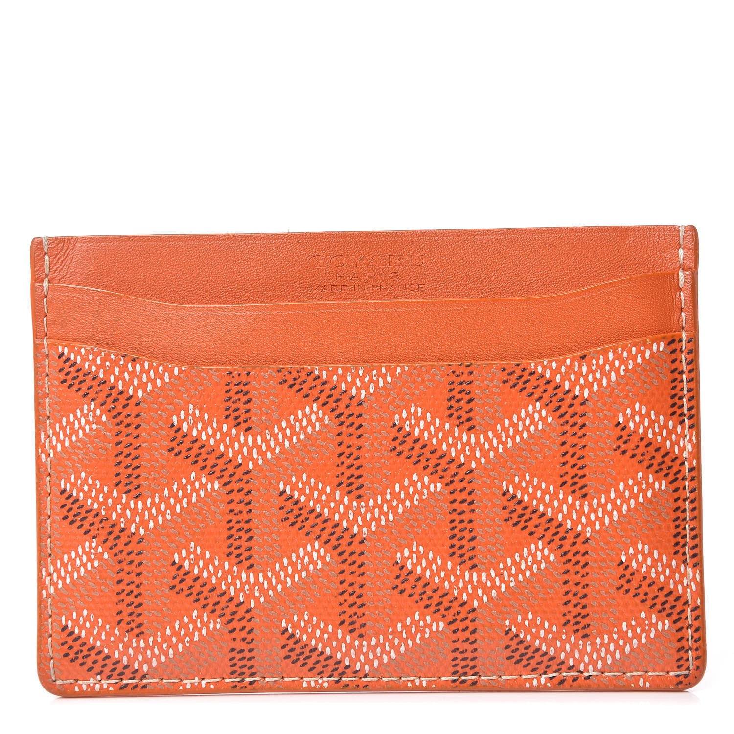 Goyard Goyardine Saint Sulpice Card Holder Orange 1 of 7