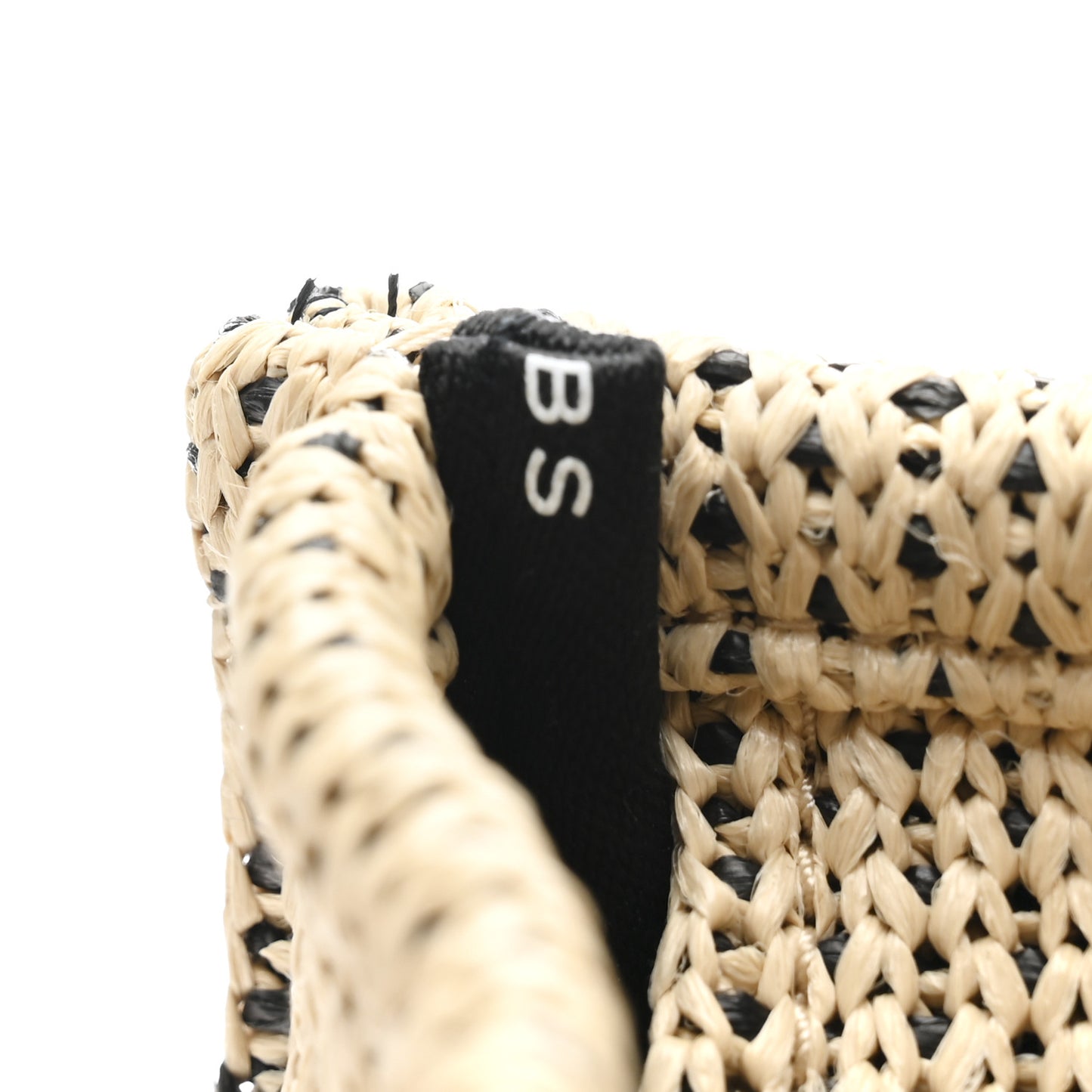 Straw Jacquard Medium The Traveler Tote Bag Natural