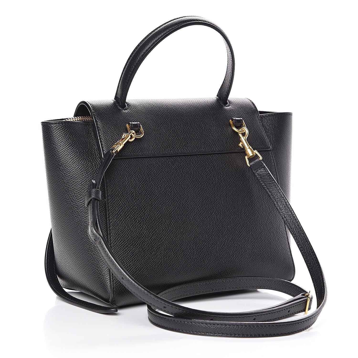 Celine Grained Calfskin Nano Belt Bag Black 3 of 9