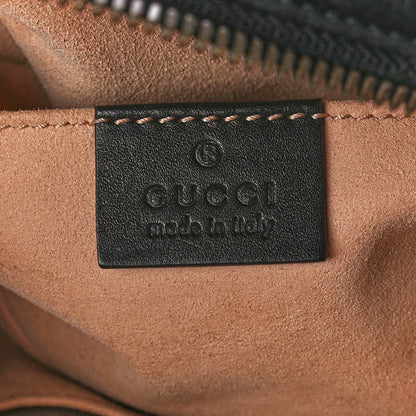 Gucci Calfskin Matelasse GG Marmont Belt Bag 85 34 Black 6 of 14