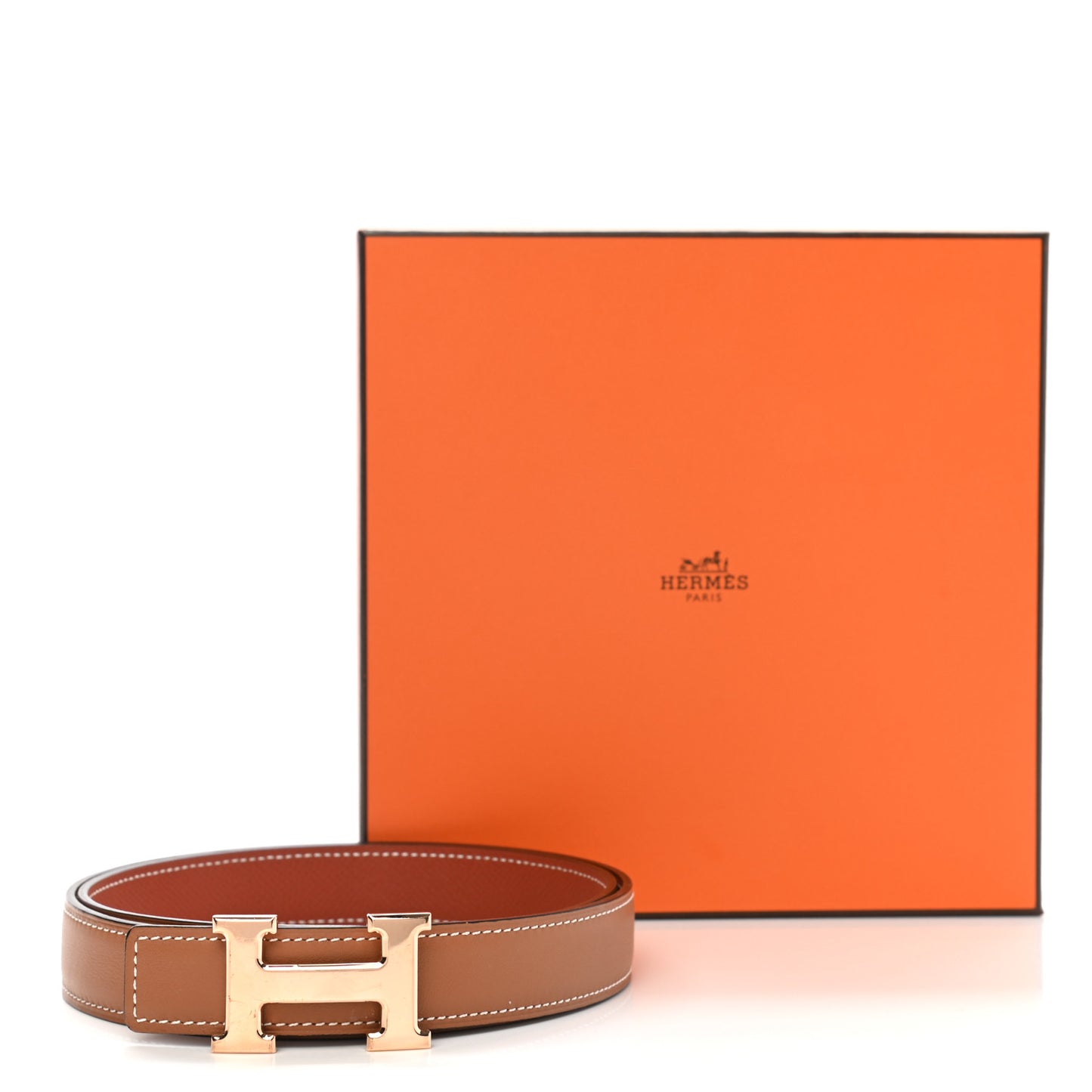 Swift Epsom 24mm H Belt 80 Gold Brique