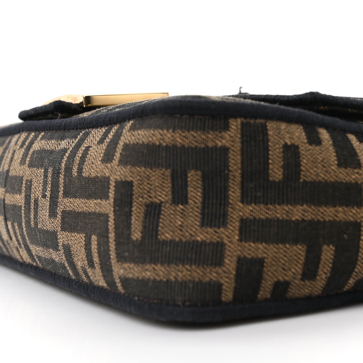 Fabric Jacquard FF 1974 Medium Baguette Tobacco Moro Black