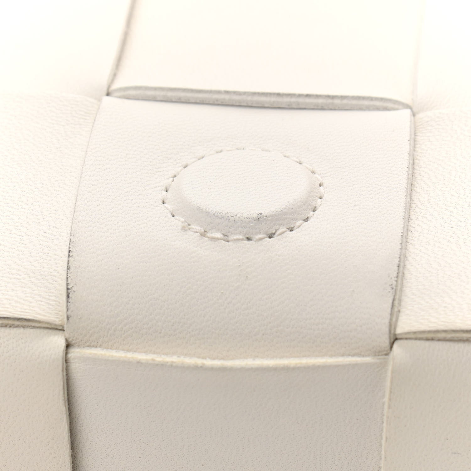 Bottega Veneta Lambskin Maxi Intrecciato Cassette Crossbody Bag White 13 of 13