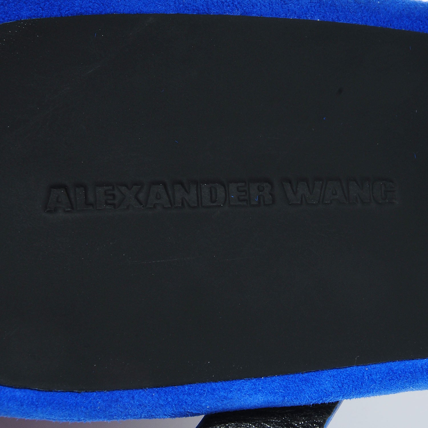 Alexander Wang Suede Lovisa Ankle-Wrap Pumps 39 Royal Blue 8 of 8