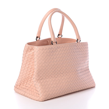 Bottega Veneta Nappa Intrecciato Medium Top Handle Tote Flamingo 2 of 8