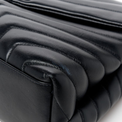 Saint Laurent Calfskin Y Quilted Monogram Monochrome Medium Loulou Chain Satchel Black 12 of 12