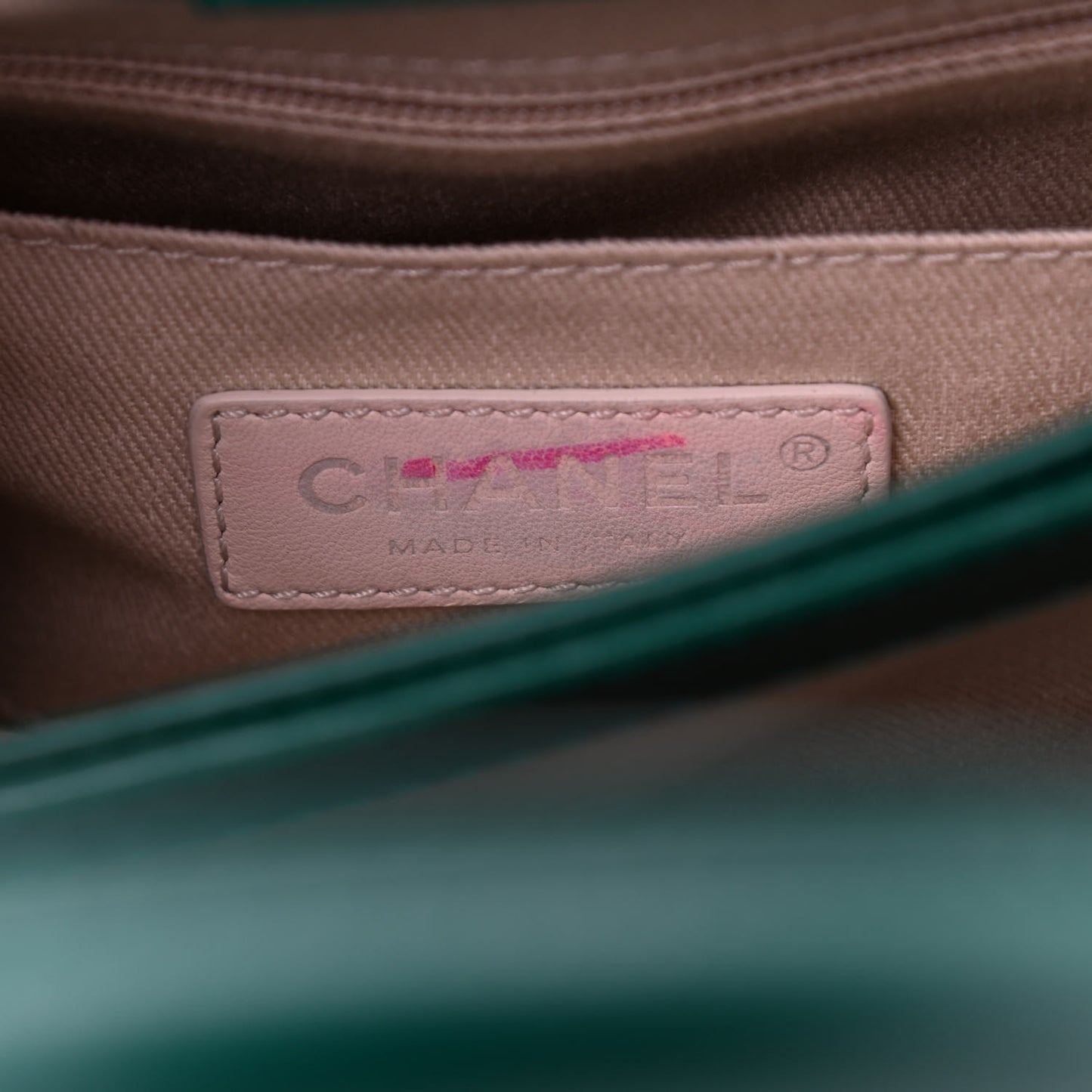 Grained Calfskin Mini Neo Executive Shopper Tote Green