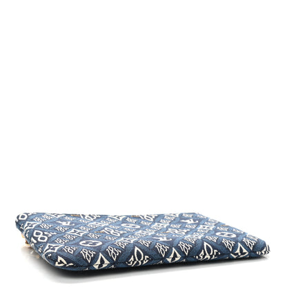 Louis Vuitton Jacquard Since 1854 Neverfull MM GM Pochette Blue 6 of 18