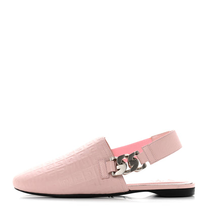 Givenchy Calfskin G Chain Slingback Mules 37.5 Pink 1 of 9