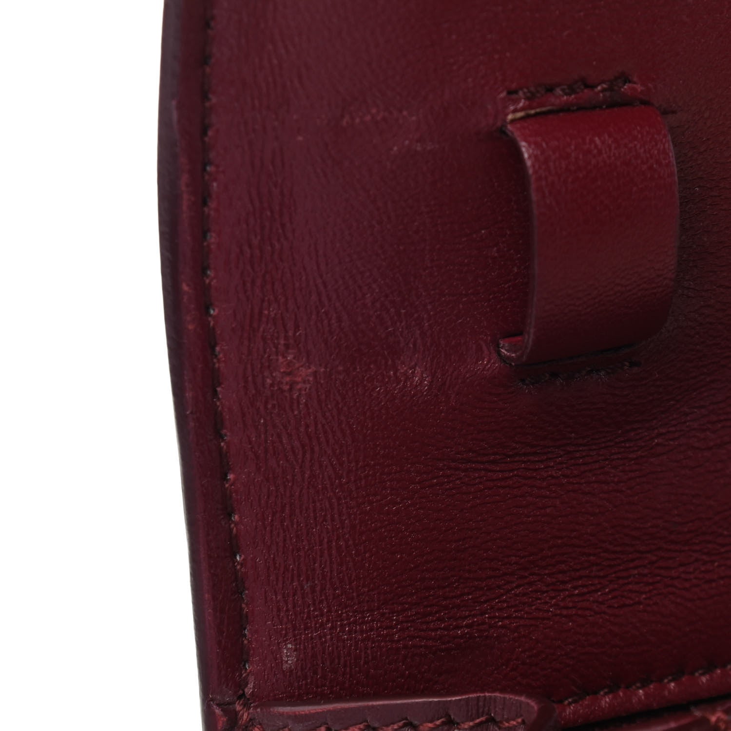 Celine Box Calfskin Small Classic Box Flap Bag Burgundy 5 of 5
