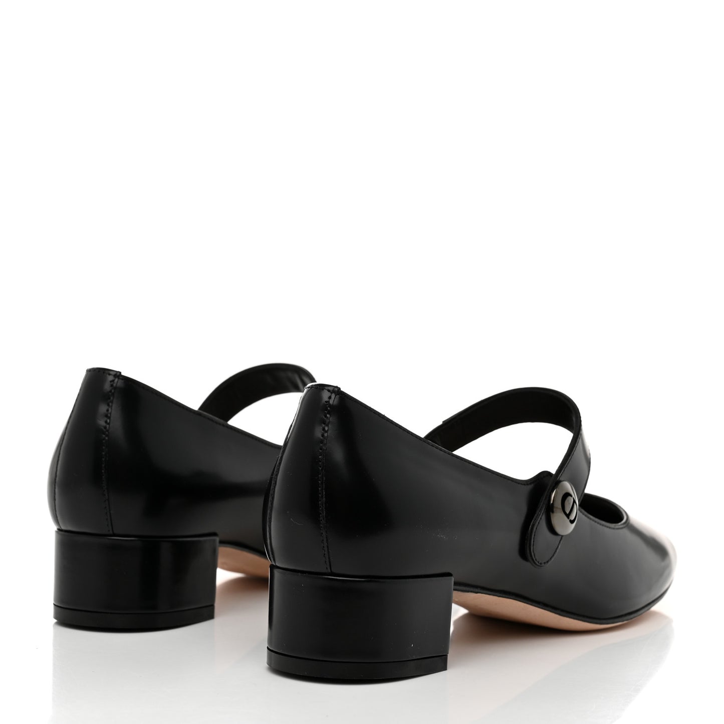 Brushed Calfskin Uniform 30mm Pumps 37.5 Black