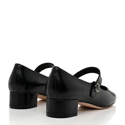 Christian Dior Brushed Calfskin Uniform 30mm Pumps 37.5 Black 4 of 8