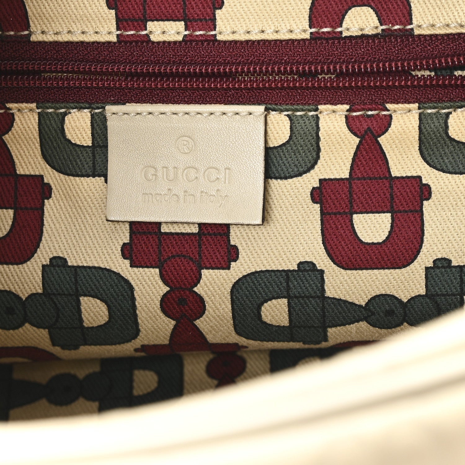 Gucci Guccissima Small Princy Satchel Off White 6 of 10