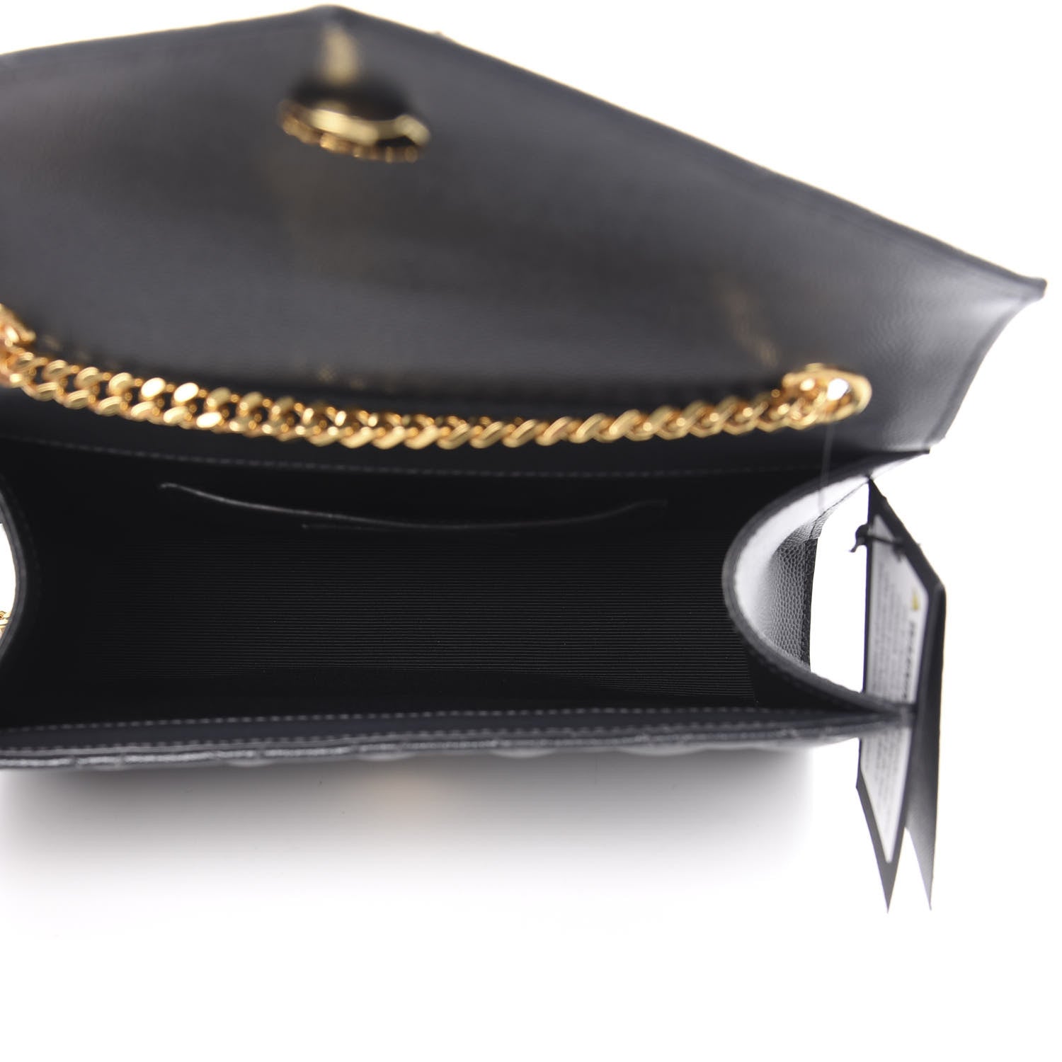 Saint Laurent Grain De Poudre Textured Mixed Matelasse Triquilt Small Monogram Satchel Dark Smoke 5 of 12