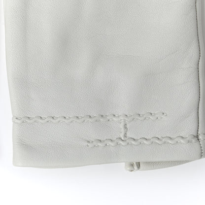 Hermes Lambskin Gloves 7 White 4 of 8