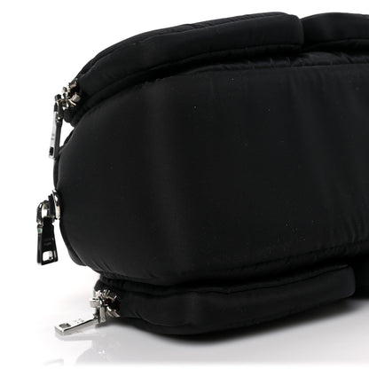 Prada Tessuto Nylon Pocket Top Handle Cargo Shoulder Bag Black Fuoco 7 of 8
