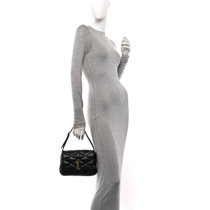 Saint Laurent Lambskin Quilted Le 57 Diamond Shoulder Bag Black 2 of 10
