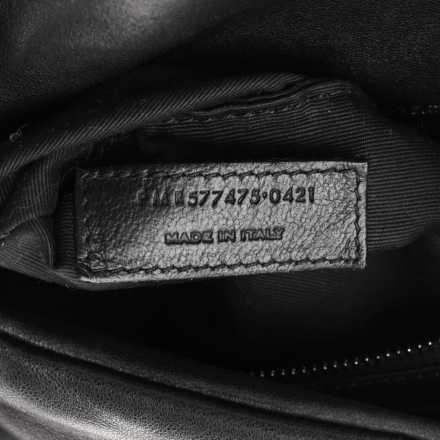 Lambskin Quilted Monogram Monochrome Medium Loulou Puffer Chain Satchel Black