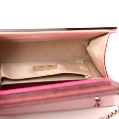 Jimmy Choo Acrylic Glitter Micro Candy Clutch Red 5 of 9