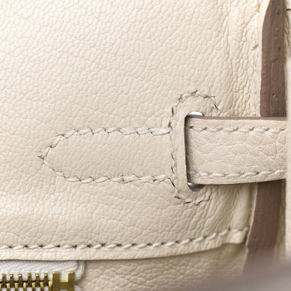 Hermes Taurillon Clemence Birkin 25 Craie 21 of 33