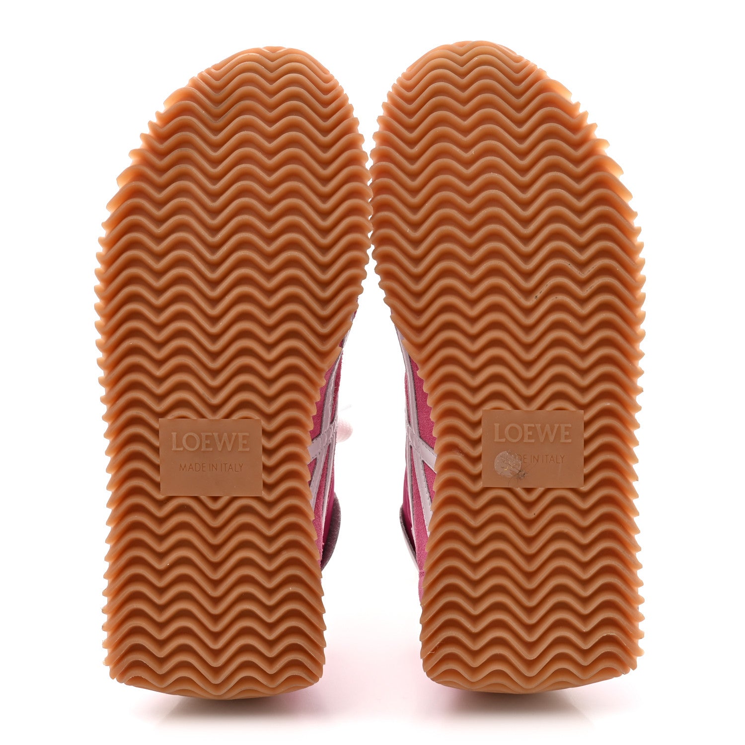 Loewe Nylon Suede Flow Runners Sneakers 38 Pink 5 of 9