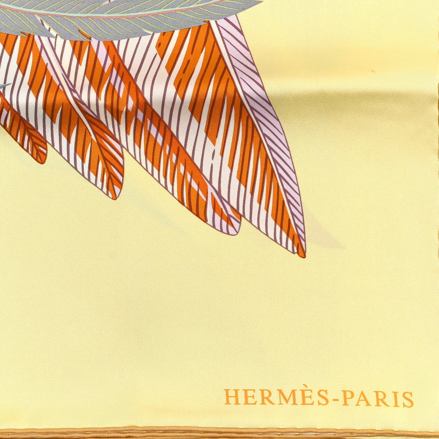 Hermes Silk Giant Toucans De Paradis Scarf 140 Jaune Rose Poudre 2 of 3