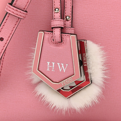Fendi Vitello Elite Flamingo Mink Monster Charm Petite 2Jours Tote Pink Multicolor 8 of 14