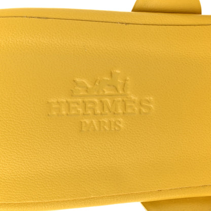 Hermes Nappa Thalassa Sandals 39 Jaune Citrone 8 of 9