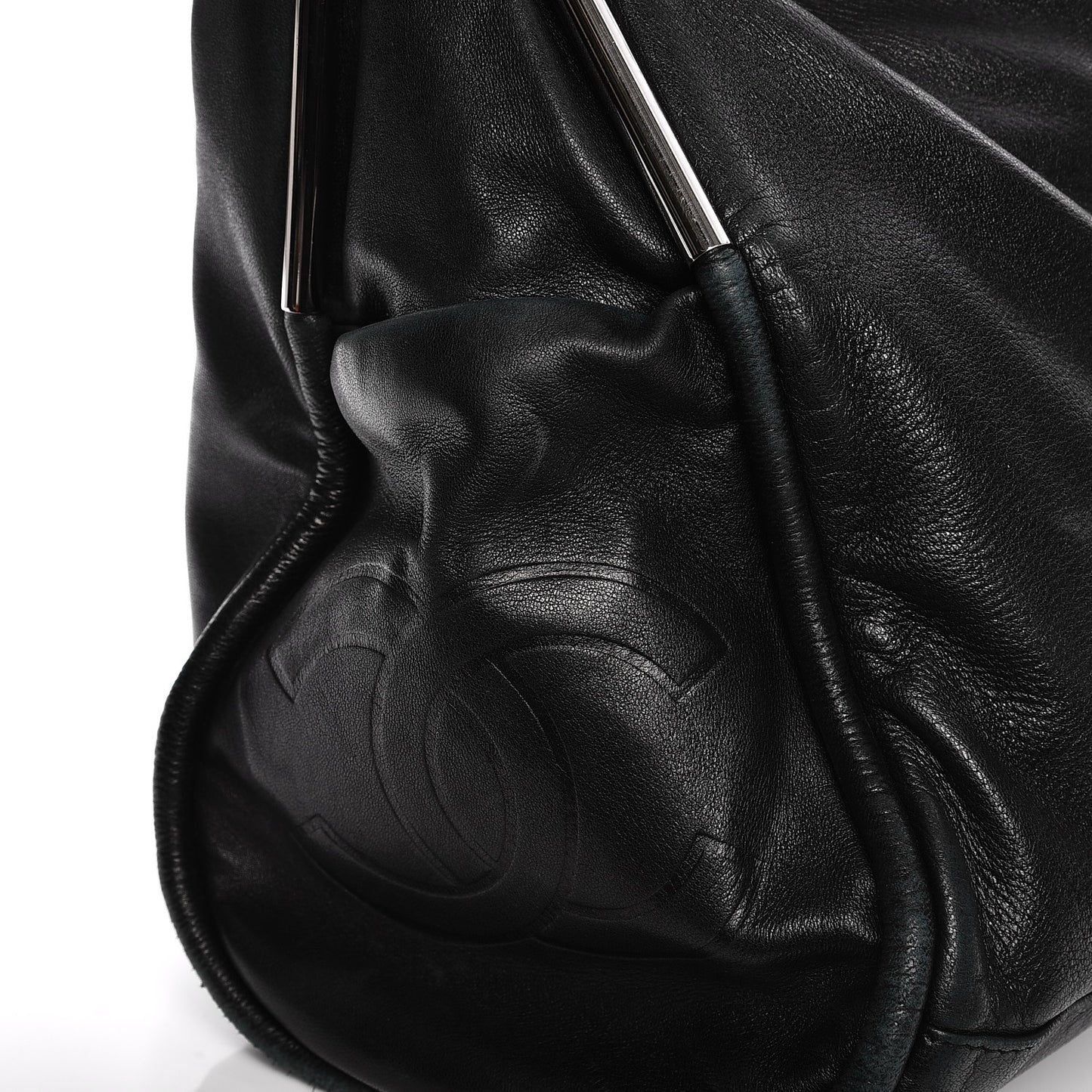 Lambskin Large Ultimate Soft Tote Black
