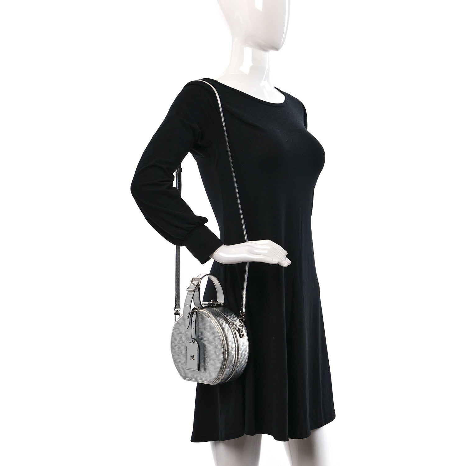 Louis Vuitton Metallic Epi Petite Boite Chapeau Silver 2 of 13