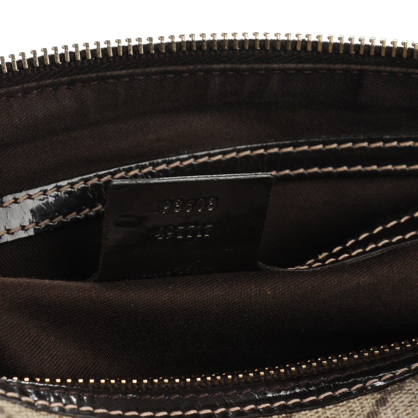 Monogram Guccissima Hearts Studded Medium Joy Boston Dark Brown