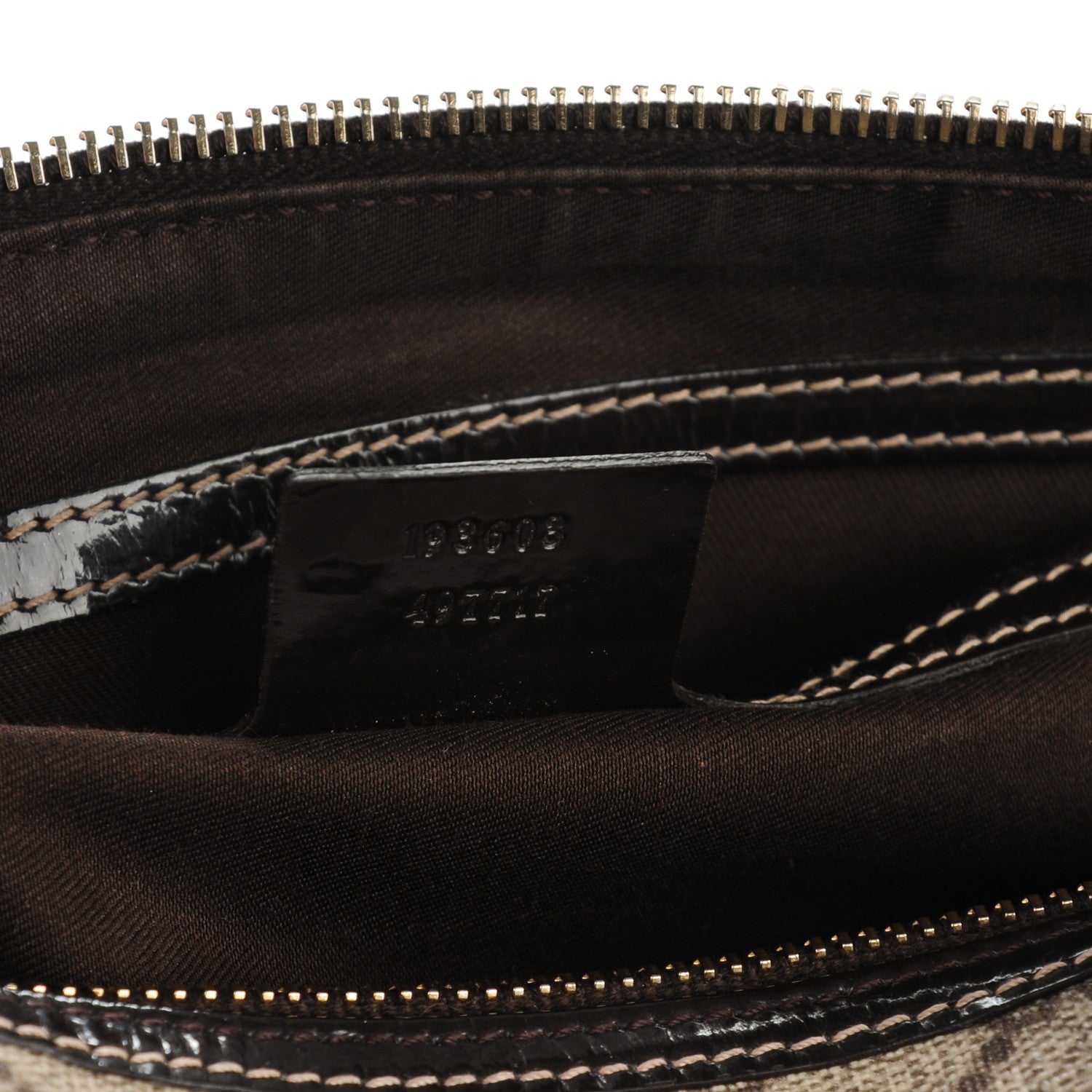 Gucci Monogram Guccissima Hearts Studded Medium Joy Boston Dark Brown 7 of 10