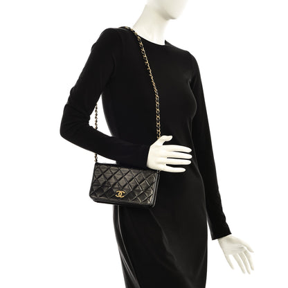 Chanel Lambskin Quilted Mini Flap Black 2 of 7