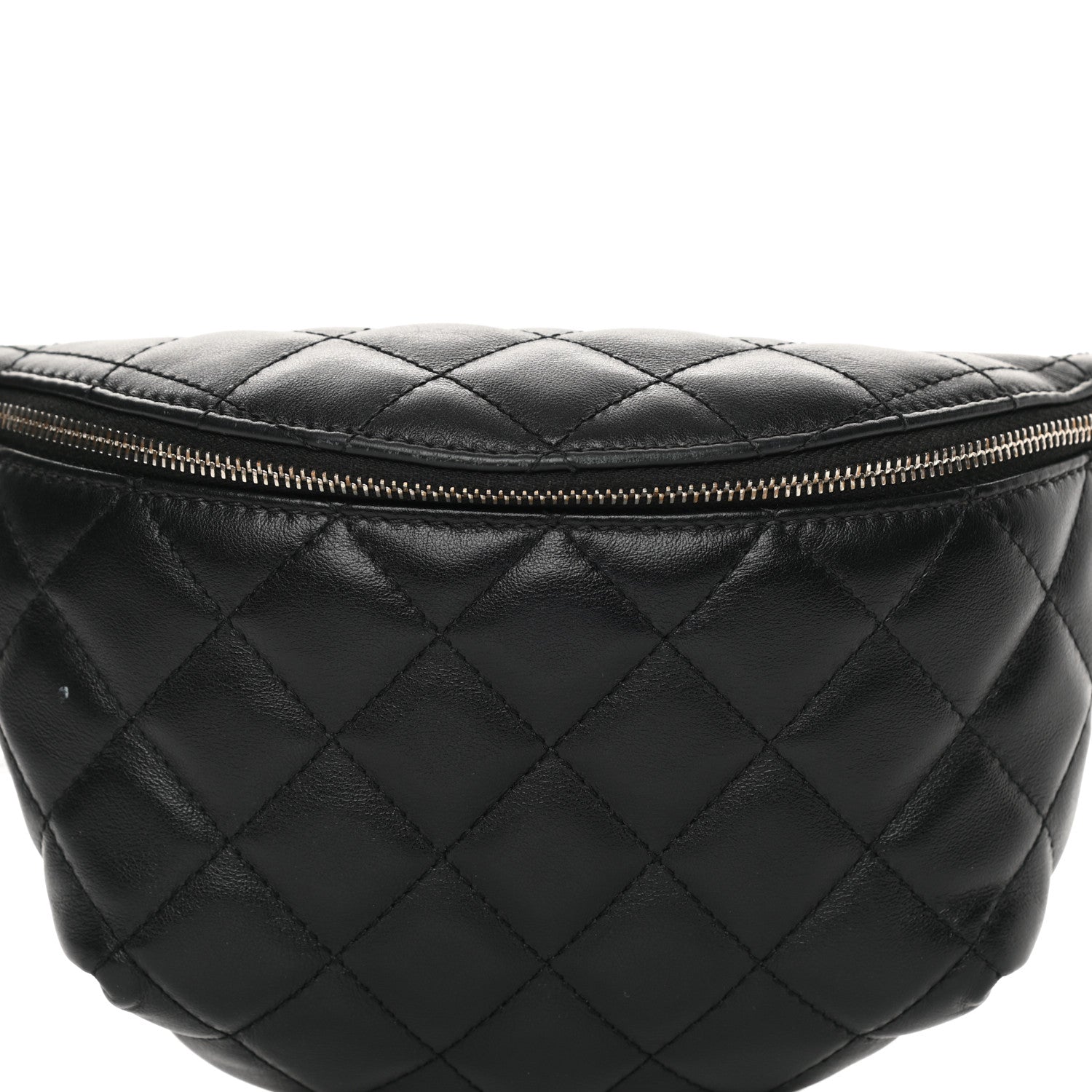 Chanel Lambskin Quilted Waist Belt Bag Black 9 of 14
