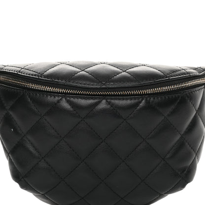 Chanel Lambskin Quilted Waist Belt Bag Black 9 of 14