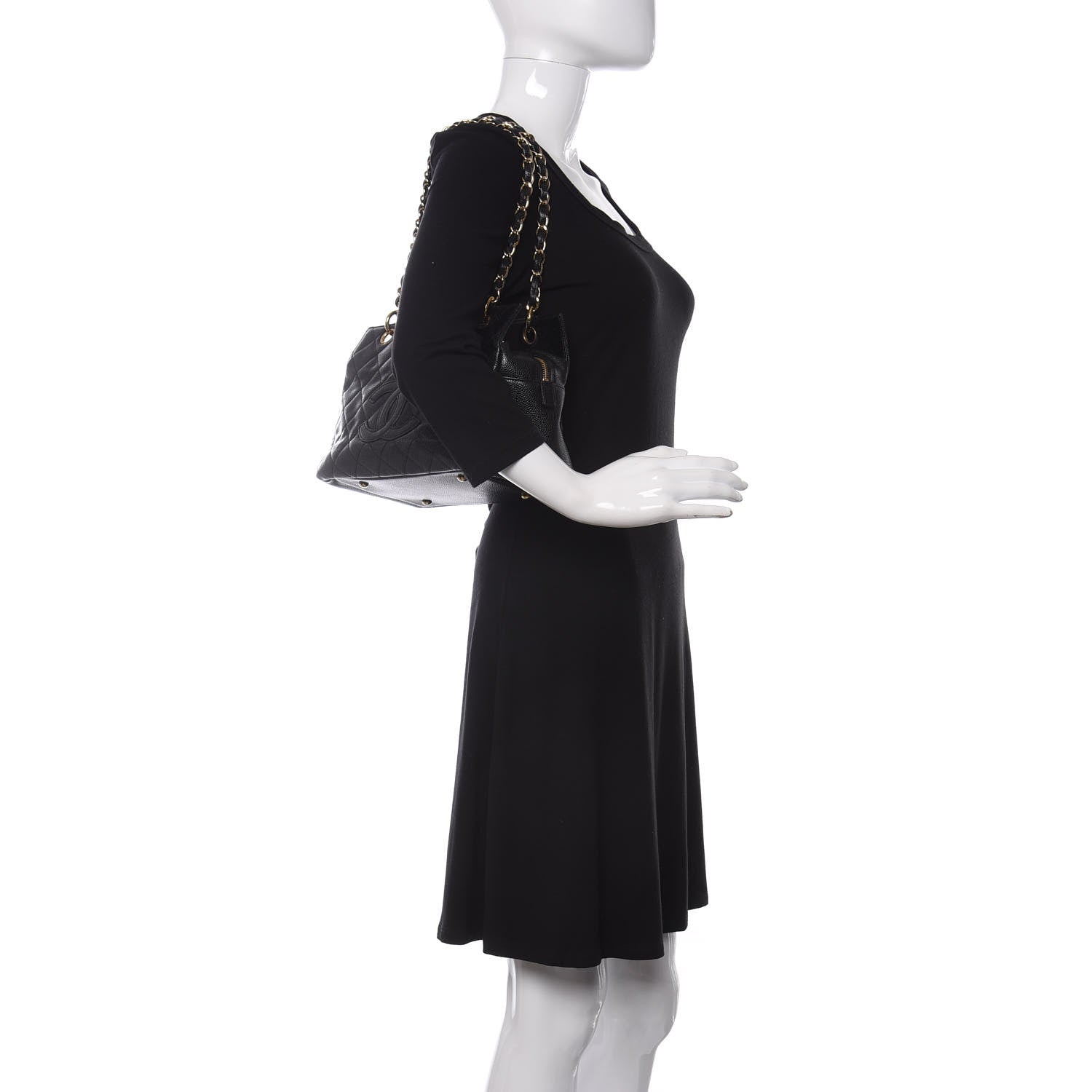 Chanel Caviar Quilted Petit Timeless Tote PTT Black 2 of 10