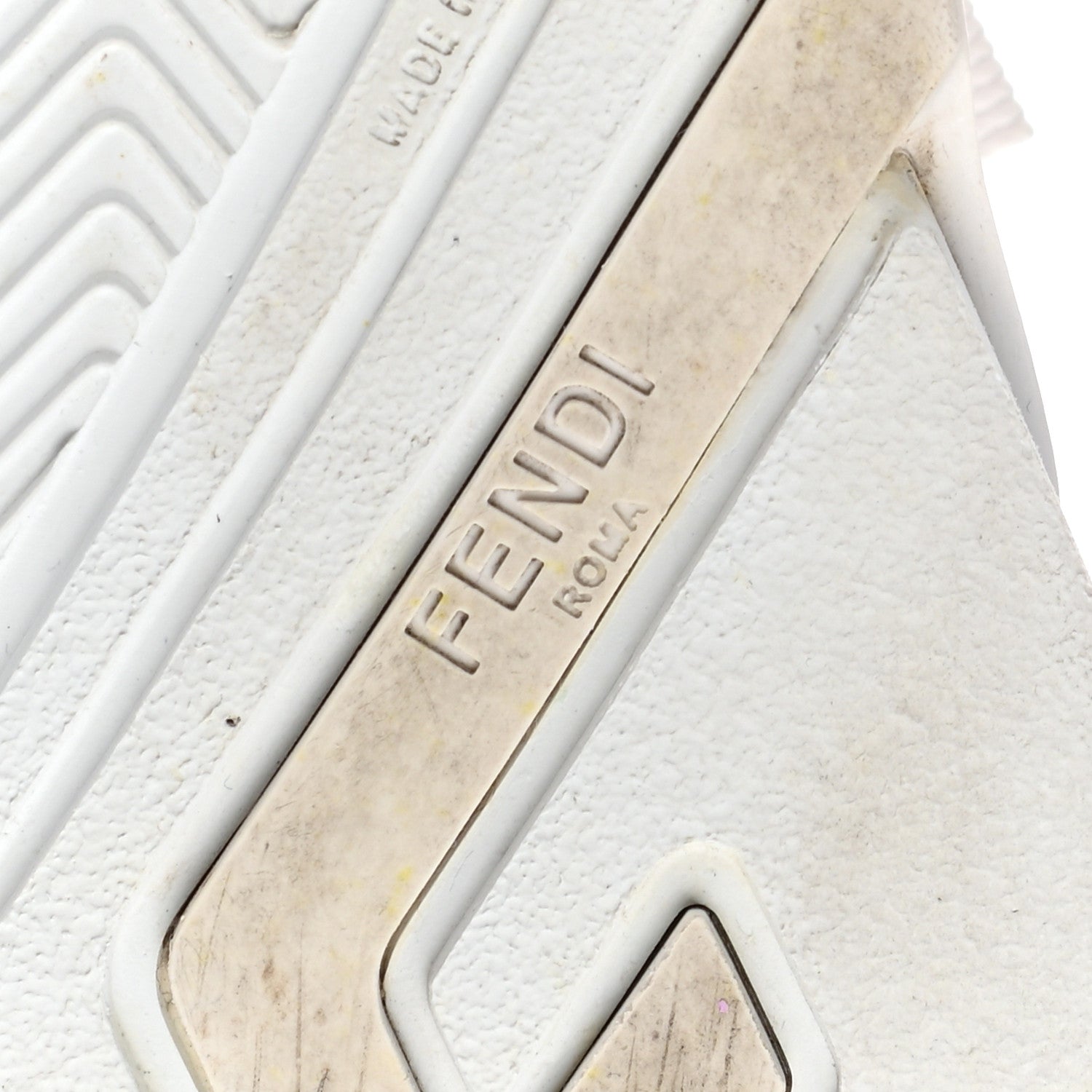 Fendi X SARAH COLEMAN Nylon Suede Lycra FF Vertigo Fendi Flow Low Top Sneakers 38 Transparent Rosa White 6 of 13