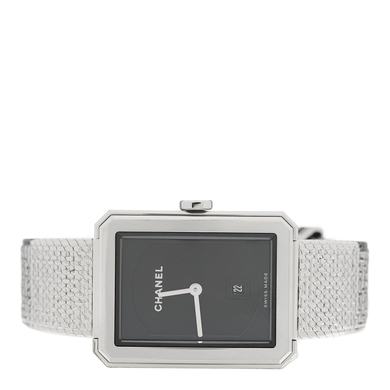Chanel Stainless Steel 26mm Boy-friend Tweed Quartz Watch Black 2 of 4