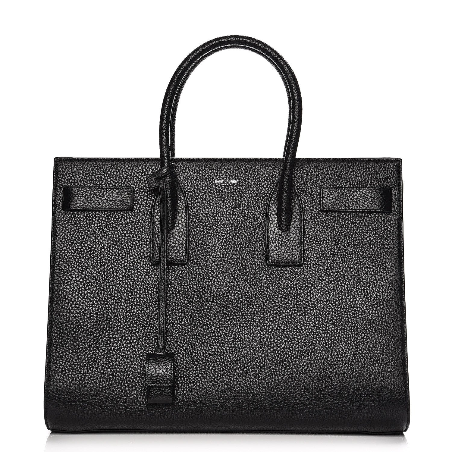 Saint Laurent Grained Calfskin Large Sac De Jour Black 1 of 8