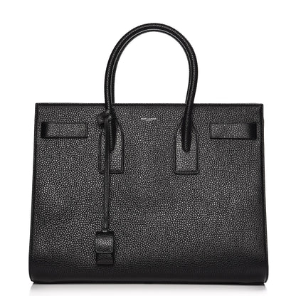 Saint Laurent Grained Calfskin Large Sac De Jour Black 1 of 8