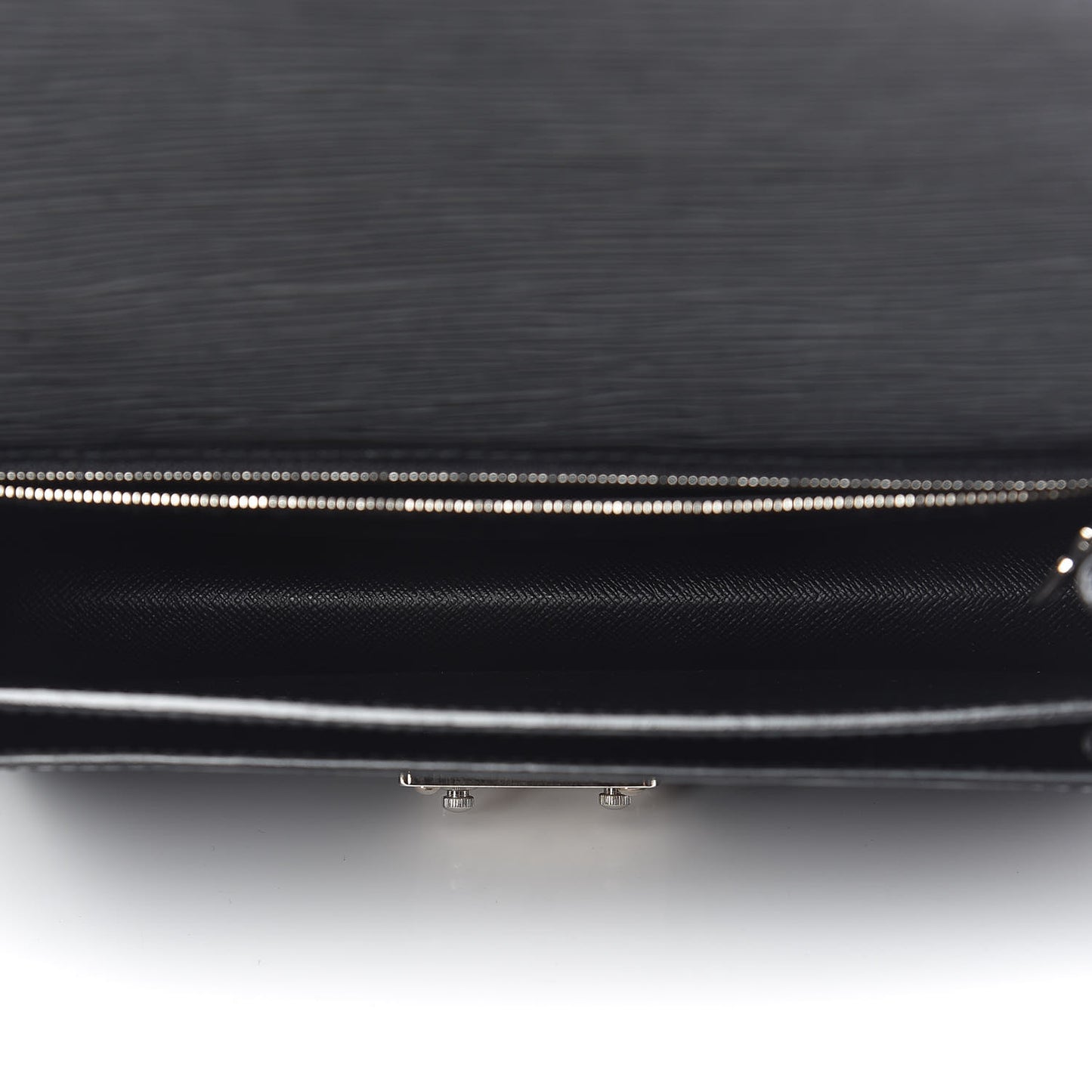 Epi Pochette Sellier Dragonne Clutch Black