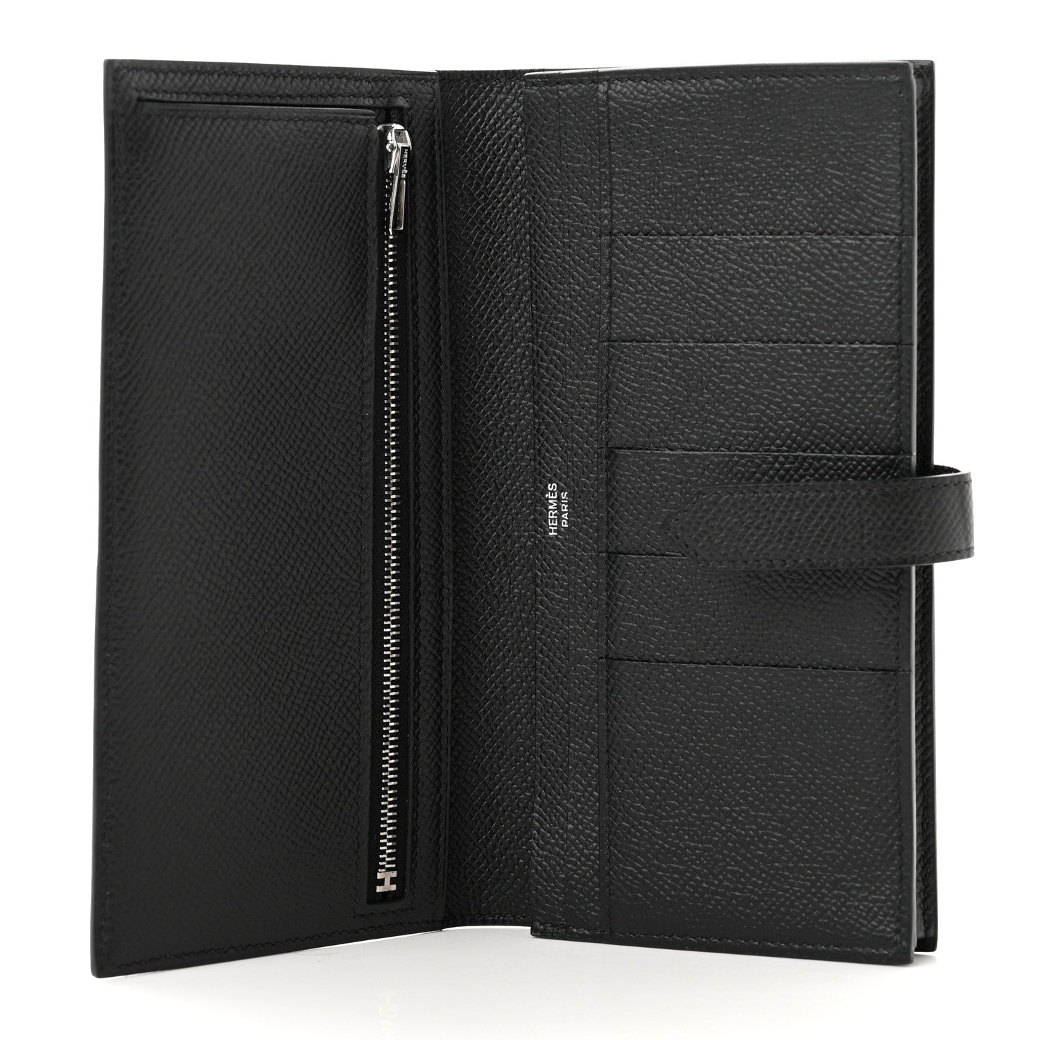 Hermes Epsom Monochrome Bearn Gusset Wallet Black 5 of 8
